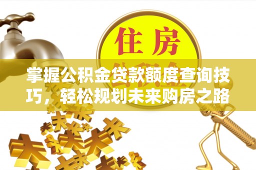 克东掌握公积金贷款额度查询技巧，轻松规划未来购房之路